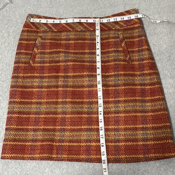 Talbots Womens Wool Plaid Skirt Size 6 Preppy Academia Career Office Tweed - Picture 4 of 11